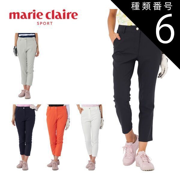 種類6：ブラック(BK)/3L マリクレール ゴルフ レディースウェア ストレッチ ロングパンツ 714-333 M-3L 