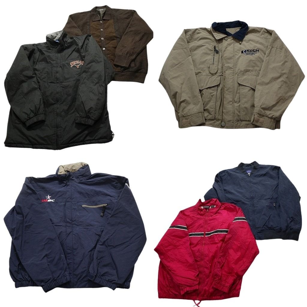 古着卸 まとめ売り ジャケット MIX 6枚セット (メンズ L ) 襟付き  