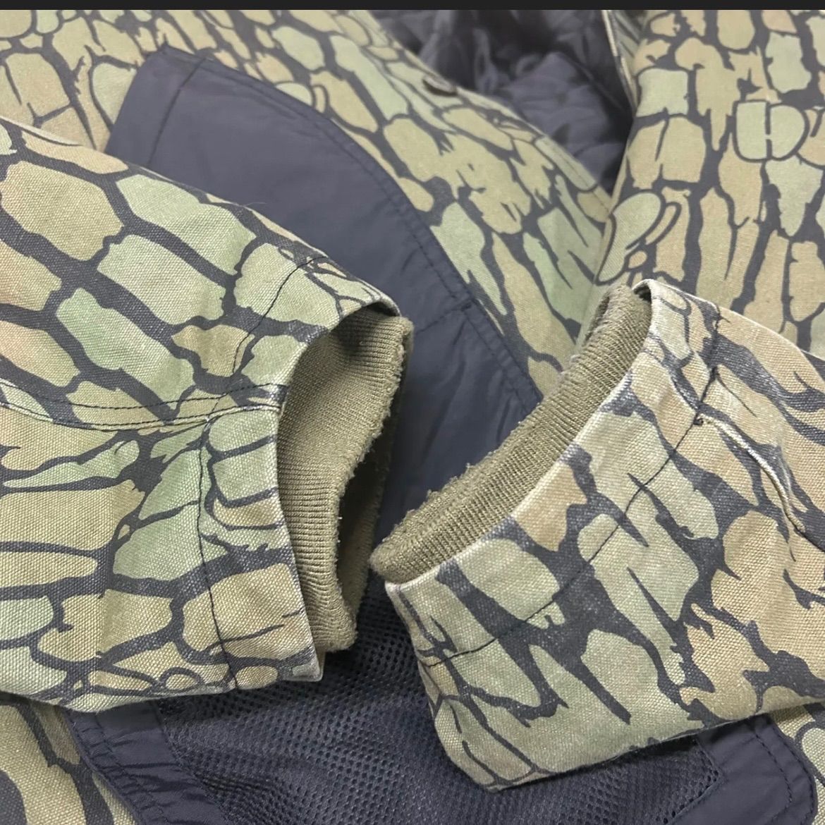 HUF ハフ HUDSON CAMO WORK JACKET XXL アメリカ製 ワークジャケットカーキ カモフラ ODELLYA_COM