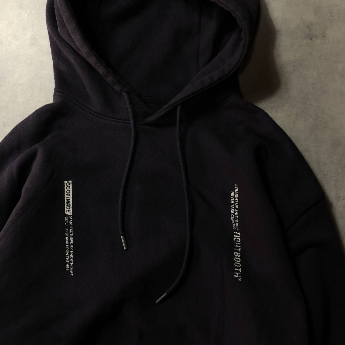 GQ4079◇tightbooth×goopimade：Double Logo Hoodie◇3◇ブラック系