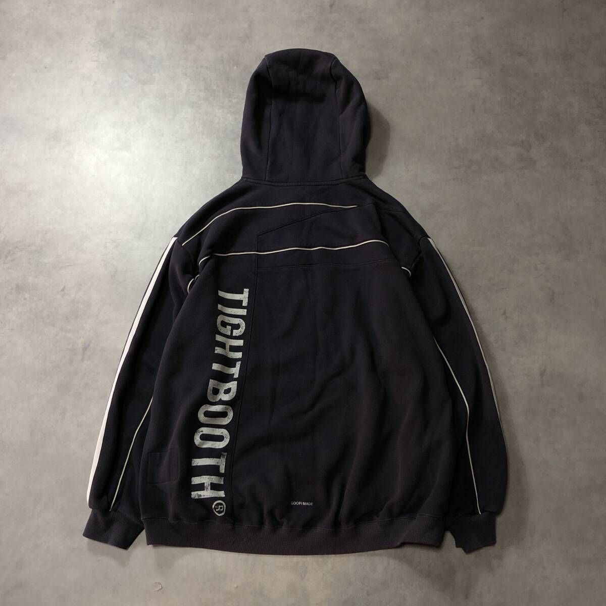 GQ4079◇tightbooth×goopimade：Double Logo Hoodie◇3◇ブラック系