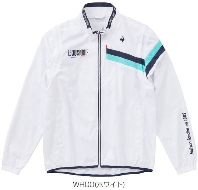 種類16：WH00(ホワイト)/M ルコックスポルティフ ゴルフ 2WAY フルジップ ブルゾン ウェア メンズ 2025年春夏モデル S-3L LG5SWB00M