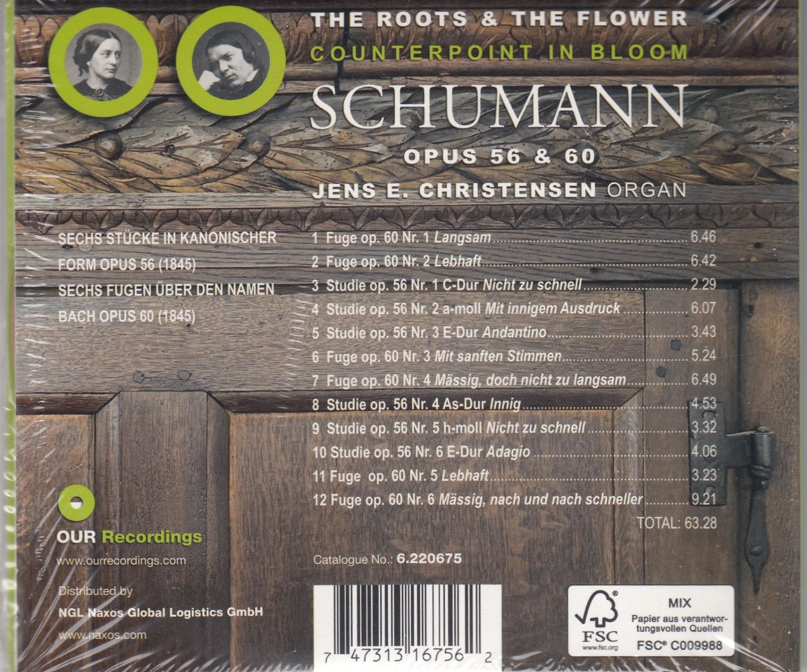 SACD(Hybrid)/Our Recordings]シューマン:バッハに名に基づくフーガOp