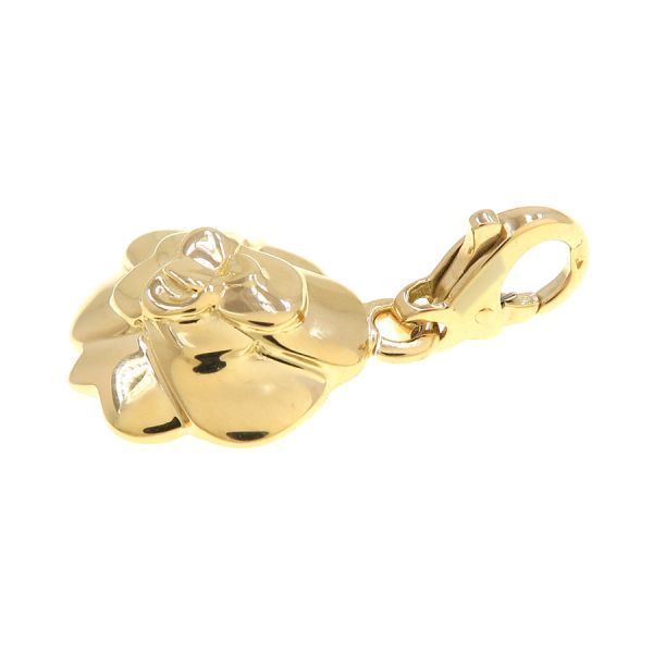 シャネル カメリアチャーム 無料ギフトラッピング Aランク