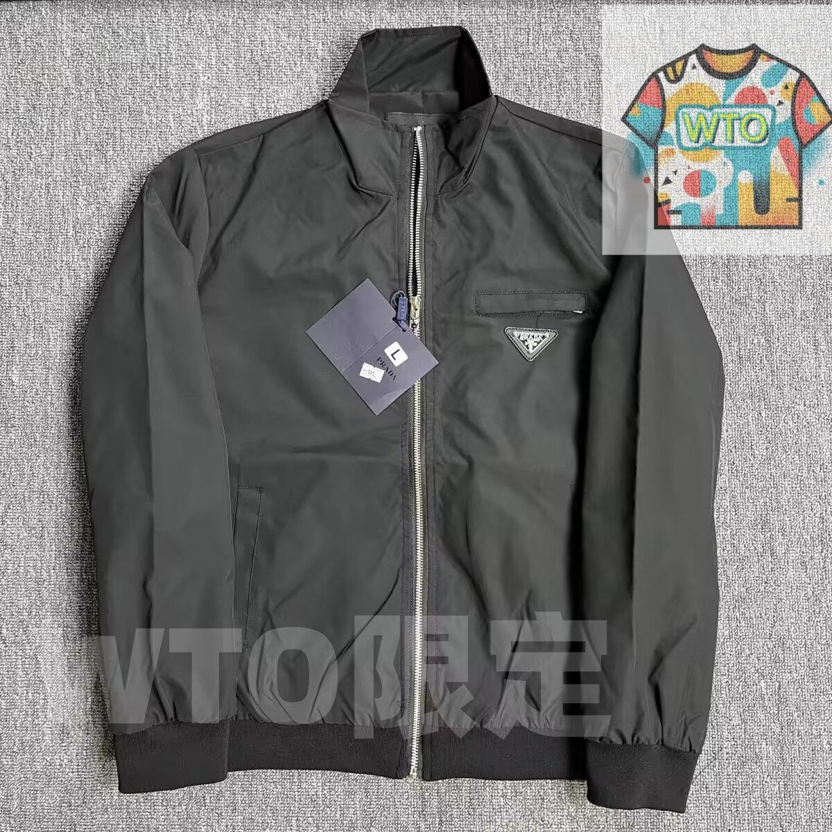 今月末出品終了 PRADAプラダメンズナイロンジャケット50（XL） 今月末出品終了 PRADAプラダメンズナイロンジャケット50（XL）