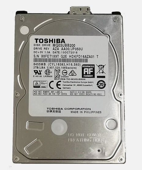 東芝 2TB MQ03UBB200 2.5インチ HDD