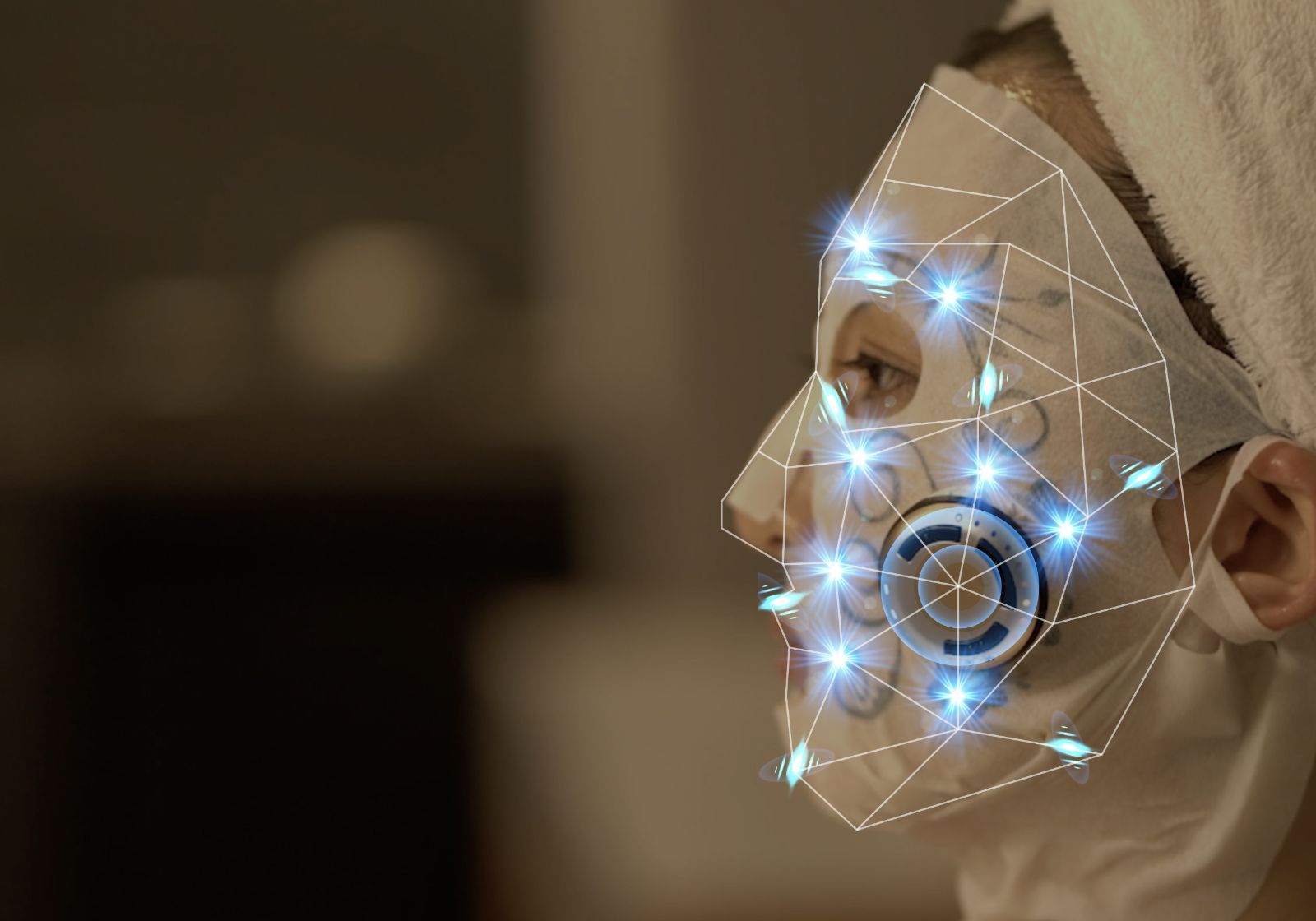 高品質美容フェイスマスク＆EMSテクノロジー採用ホームケア美顔器