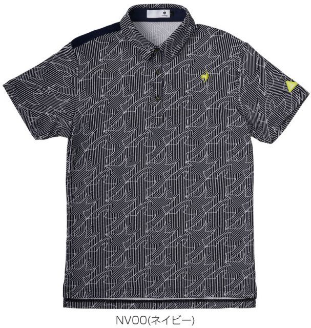 1piu1uguale3 GOLF 千鳥柄　ポロシャツ　メンズ　ゴルフ　M ロゴ 1PIU1UGUALE3 GOLF 2025春夏 【公式】VATOMCE