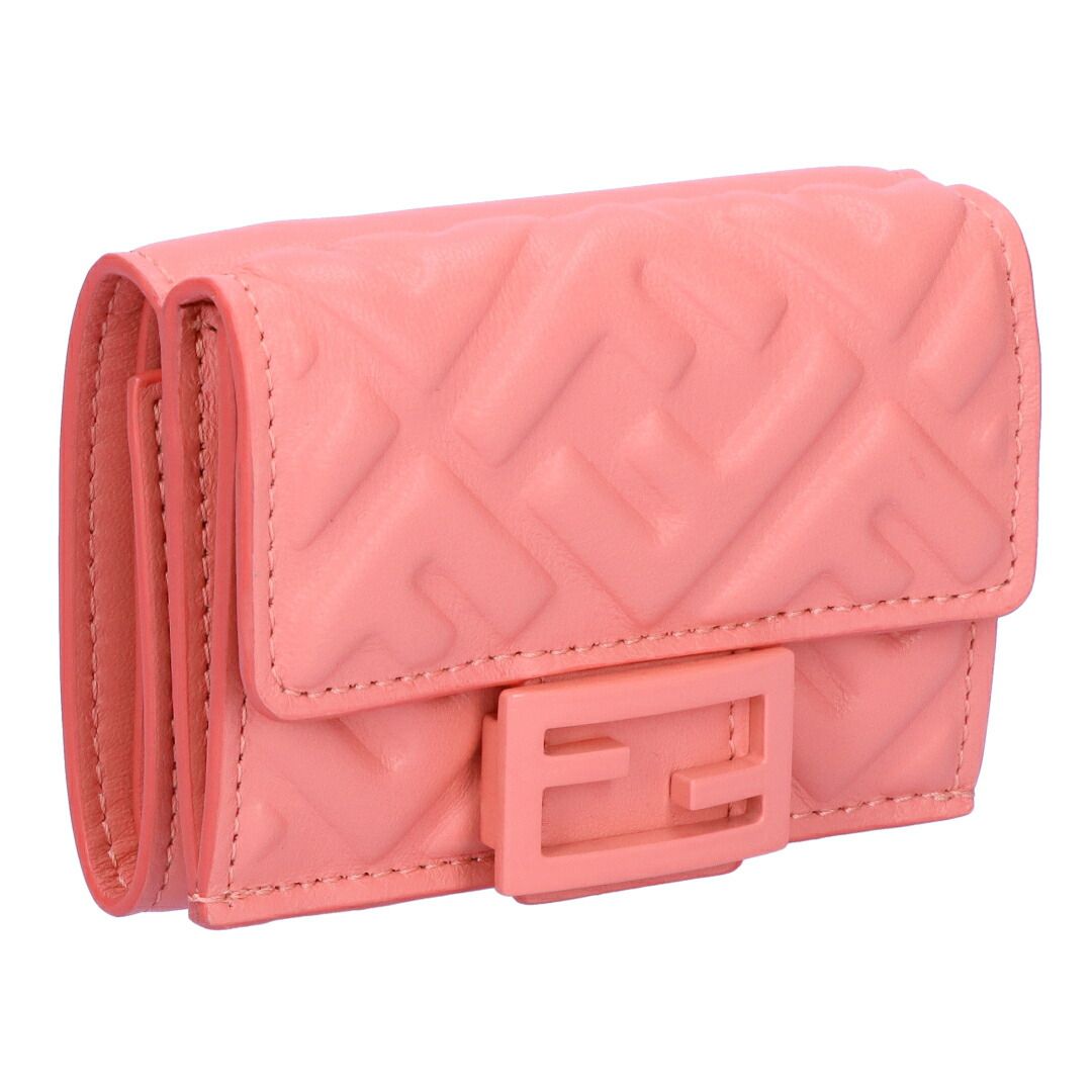 フェンディ FENDI 折財布 三つ折り財布 BAGUETTE バゲット 8M0395 AQES F1PJ7 ROSA FFモチーフ マイクロ お取り寄せ