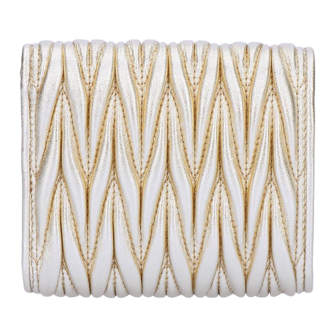 ミュウミュウ MIUMIU 折財布 三つ折り財布 マテラッセ マトラッセ 5 MH 033 AFPP F 0846 PIRITE お取り寄せ