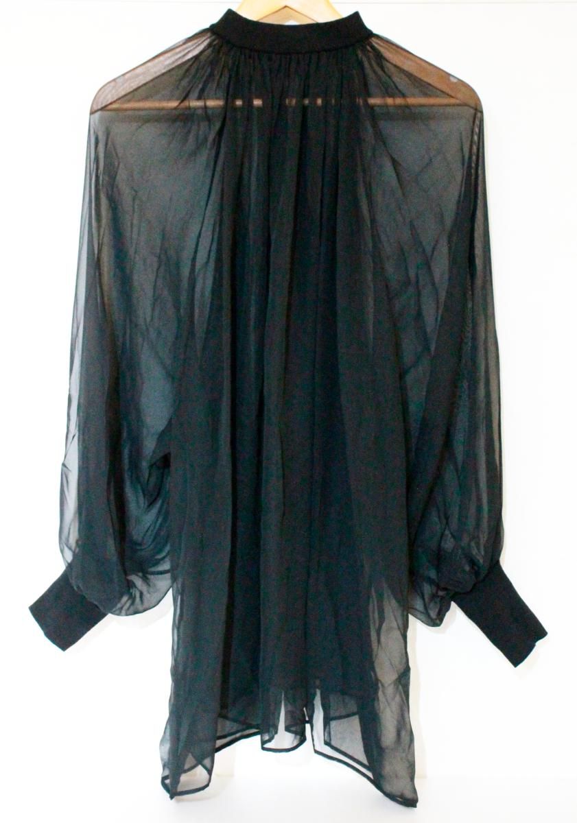 HYKE レディーストップス 1 HYKE 22SS シアーシフォントップ 1 黒 ブラック トップス 221-15166