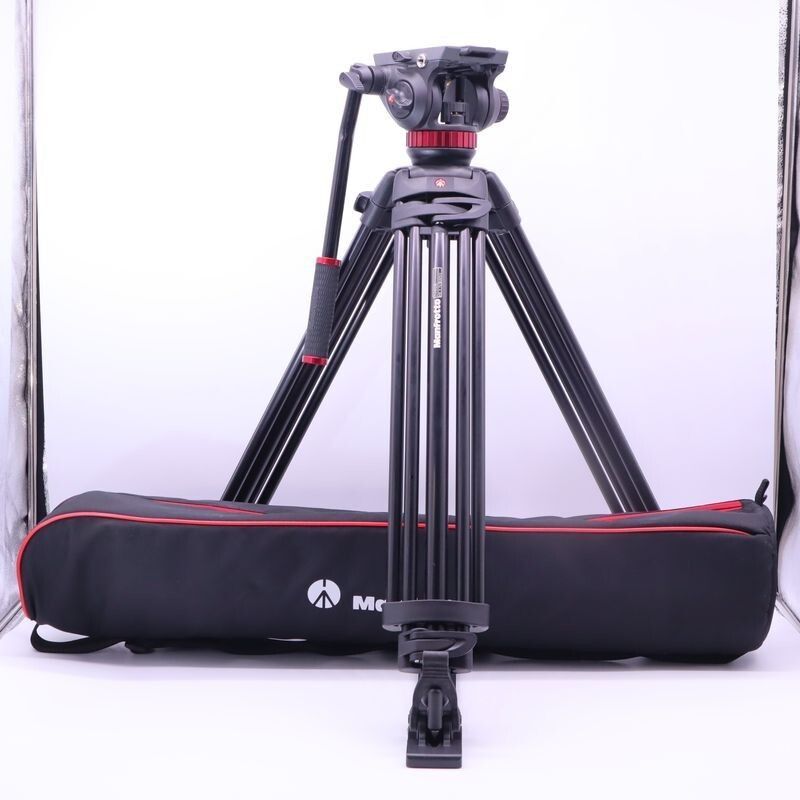 Manfrotto ビデオキット ツイン3段アルミ MSタイプ MVH502A-546BK-1
