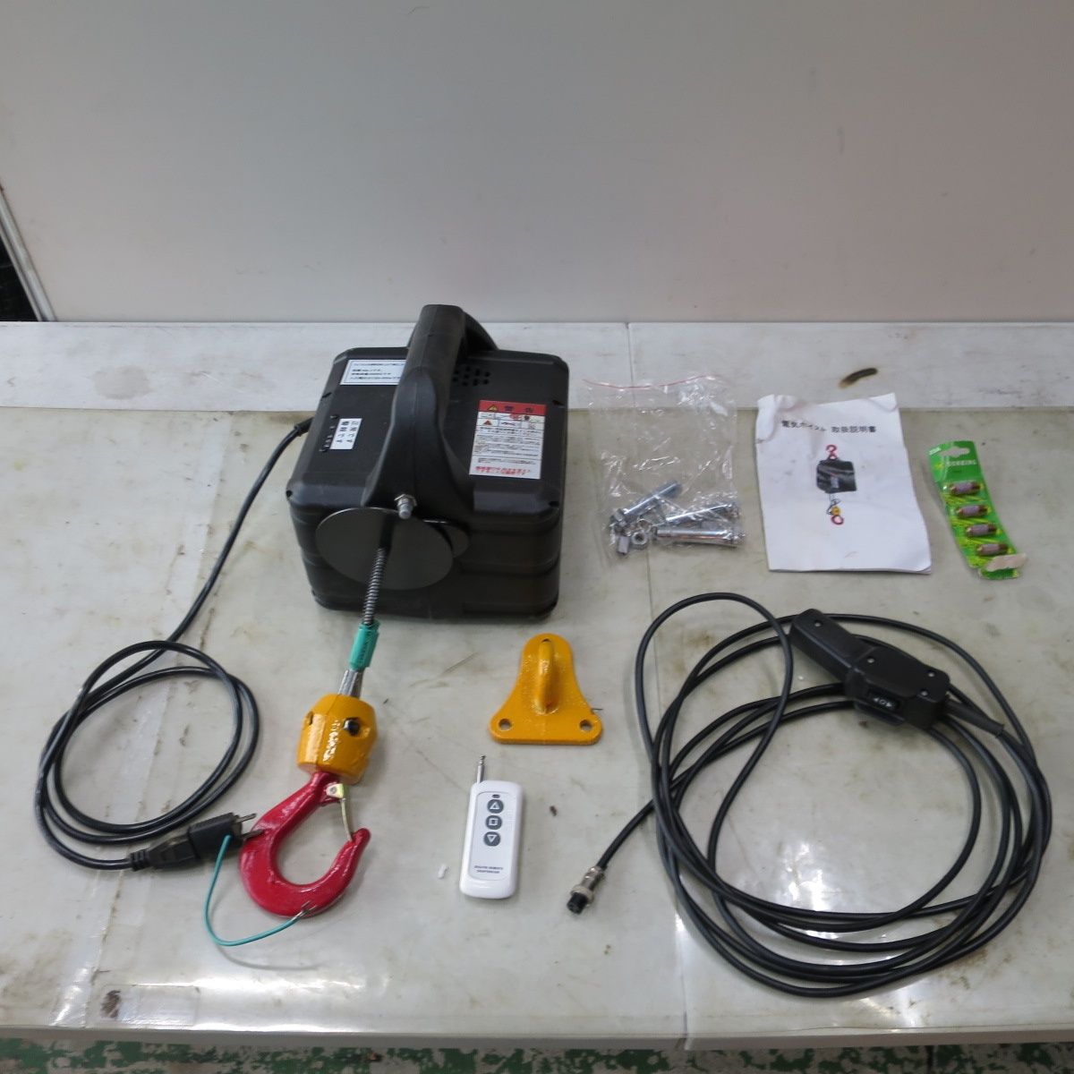 付き NEW TRY ホイスト SLQ-1 電動 工具 0.5ton 0.5TON 500kg 0.5トン