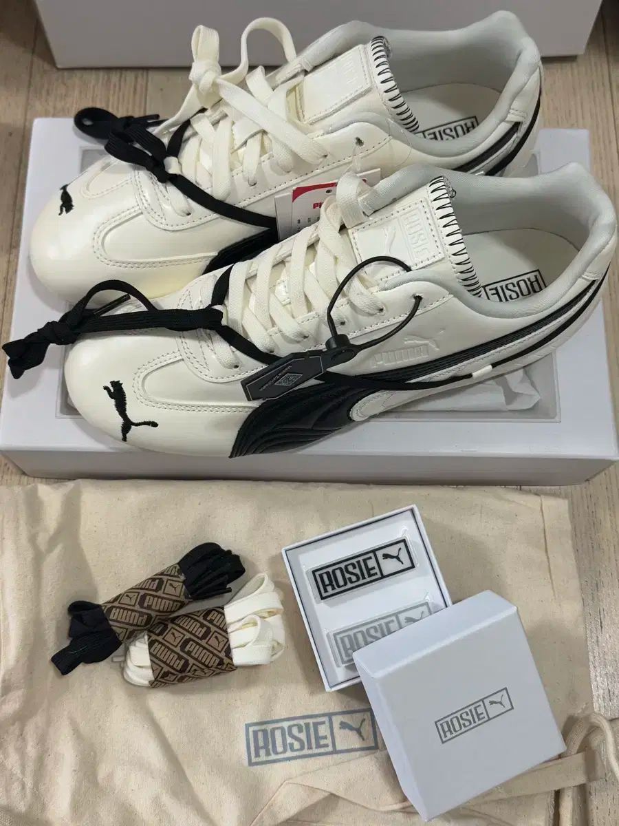 プーマ ロゼ スピードキャット LEA ウォームホワイトブラック 255