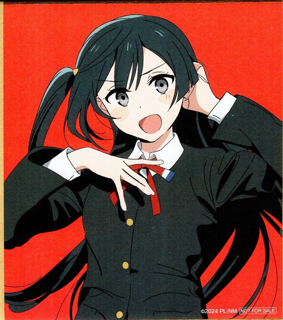 優木せつ菜　書き下ろしミニ色紙　サイン入り 虹ヶ咲スクールアイドル同好会 完結編第1章 来場者特典 けろりら ミニ