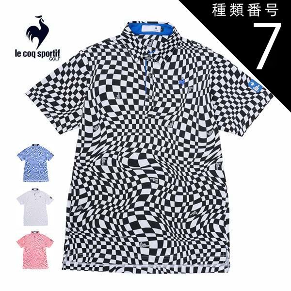 種類7：GY00(グレー)/3L ルコックスポルティフ ゴルフ サンスクリーン VICHYチェック 半袖 ポロシャツ ウェア メンズ 2025年春夏モデル M-3L LG5SHS01M 