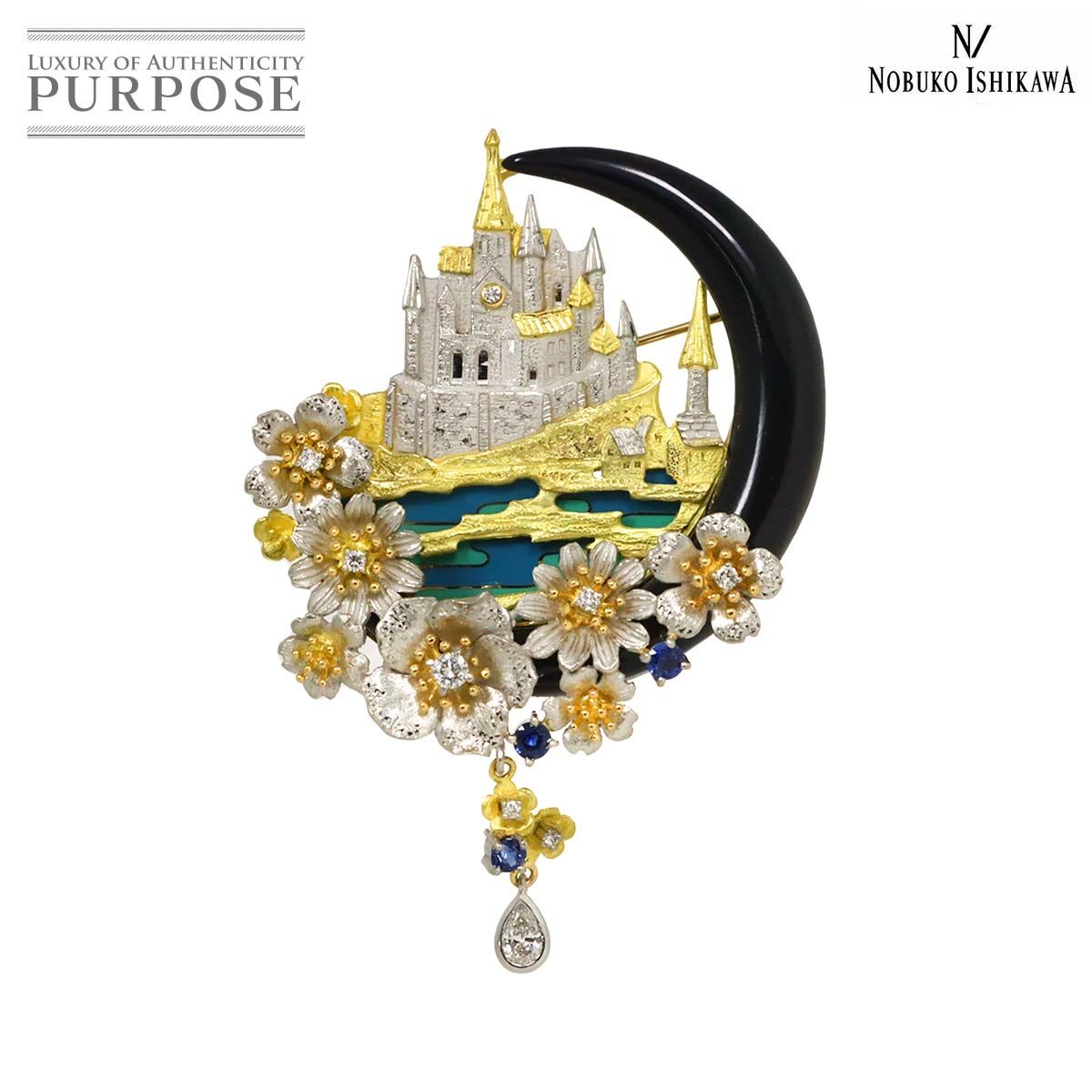 極美品 NOBUKO ISHIKAWA ハートと翼のブローチ石川暢子ジュエリー 楽天市場】石川暢子 NOBUKO ISHIKAWA K18YG/プラチナ トンボモチーフ