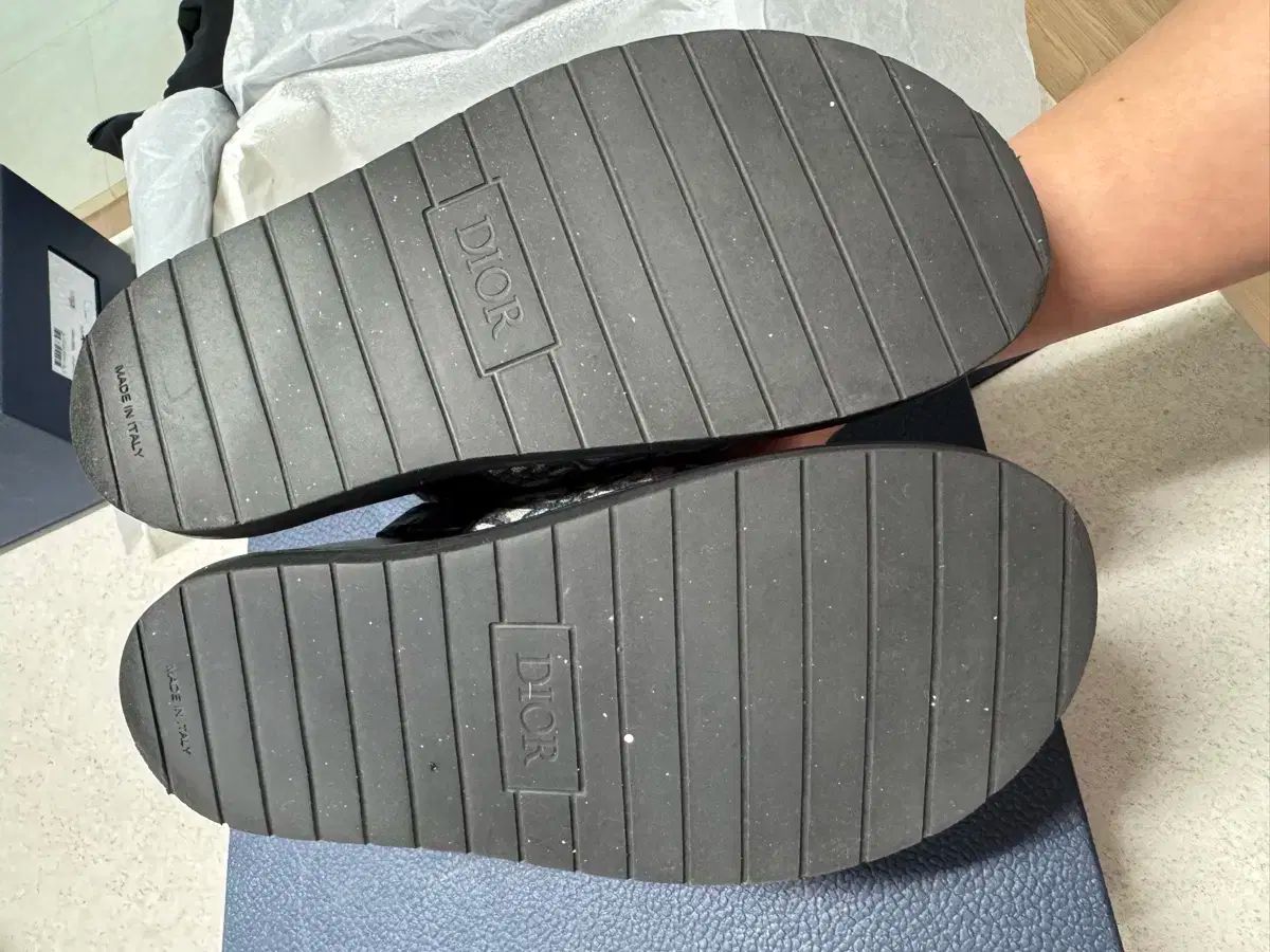 39 ディオール オブリーク アクア サンダル スリッパ