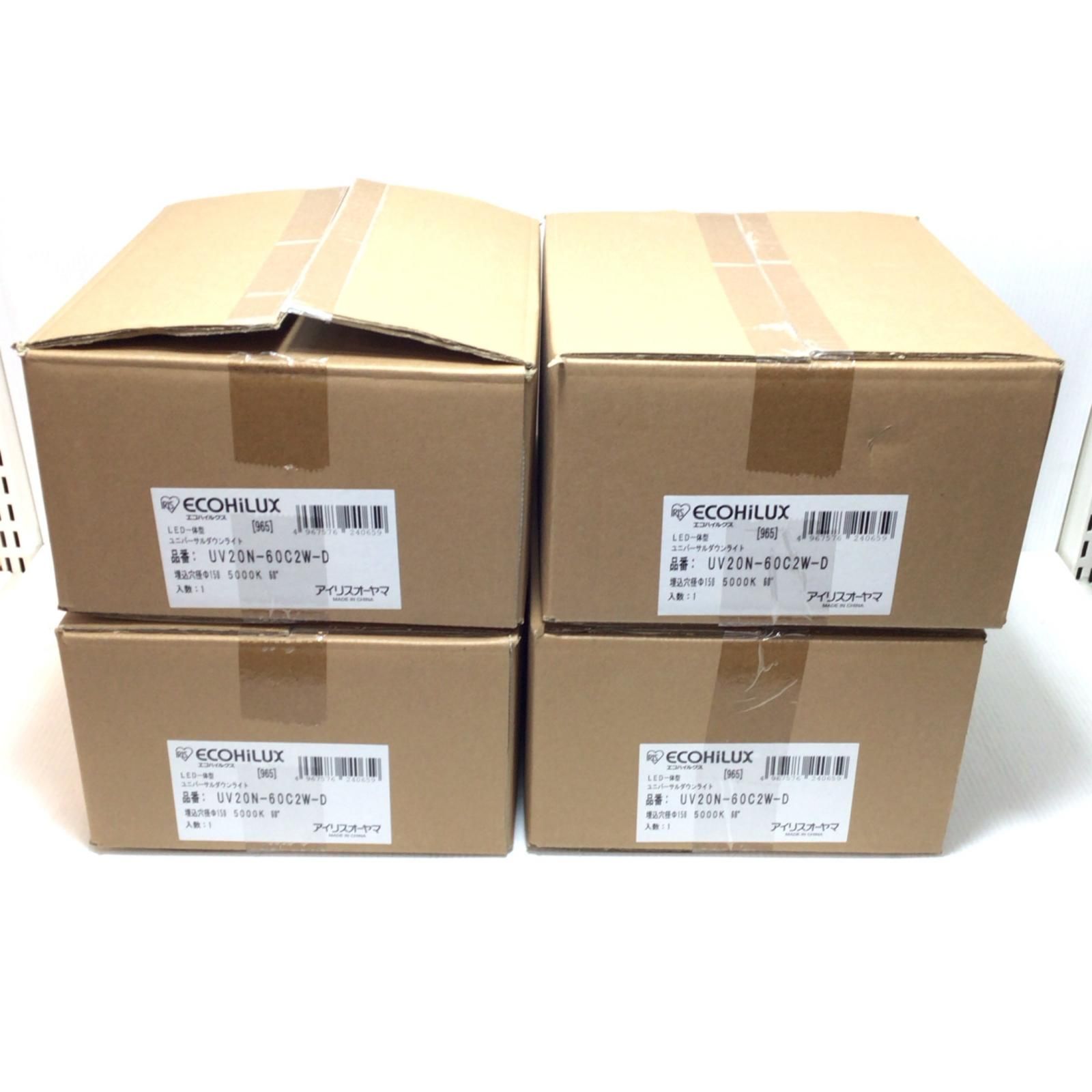 ΘΘIRISOHYAMA アイリスオーヤマ ダウンライト S 4個セット UV20N-60C2W-D