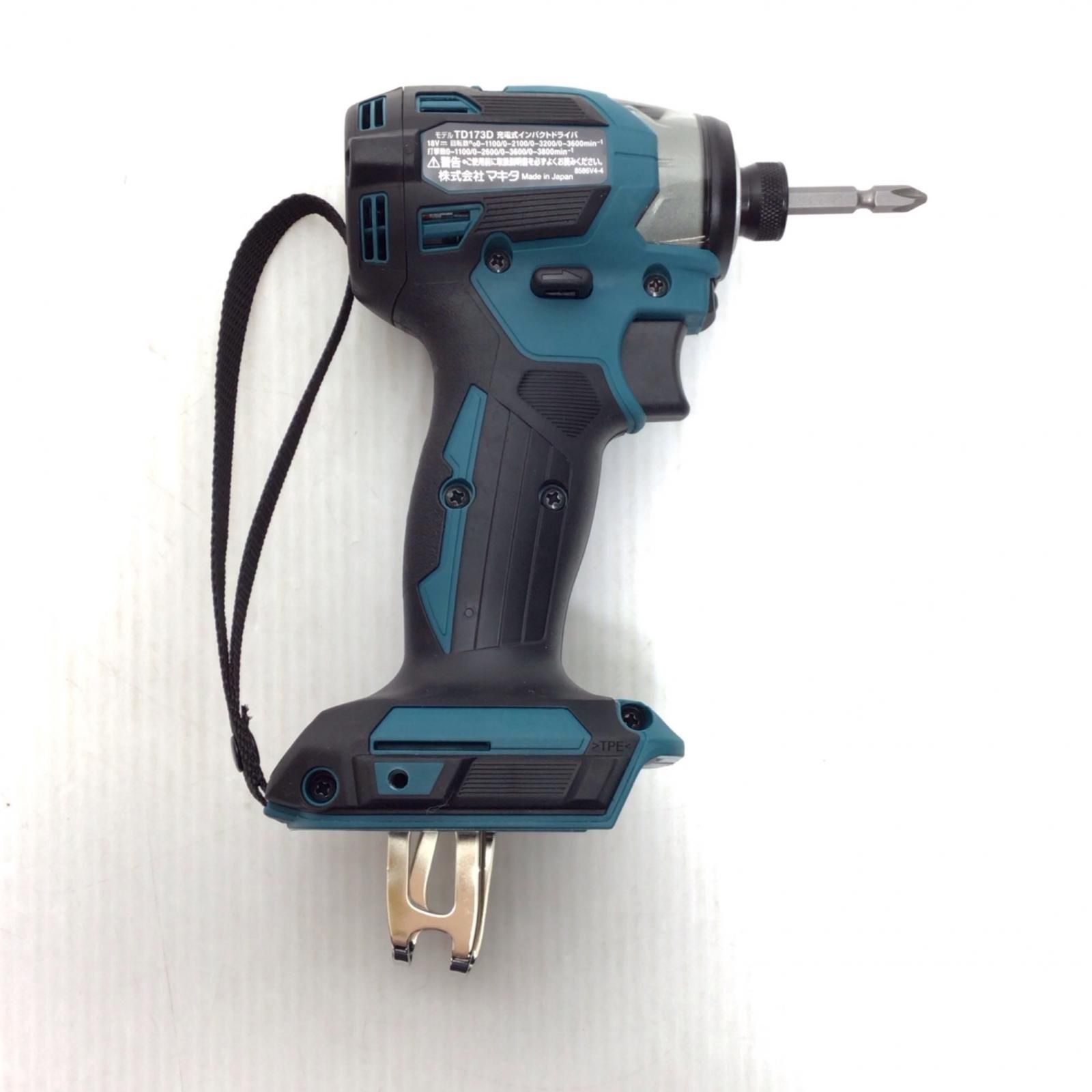ΘΘMAKITA マキタ インパクトドライバ S 本体のみ コードレス式 18v 741445 TD173D ブルー