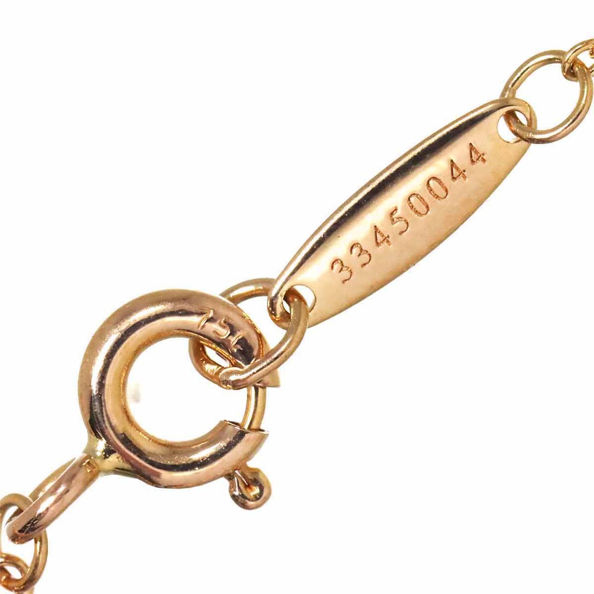 超美品　高級　Tiffany & Co. k18 750 バイザヤードネックレス ティファニー TIFFANY&CO. バイザヤード ダイヤ ネックレス 40cm K18