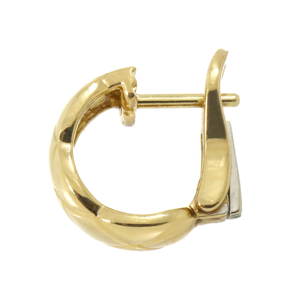 シャネル CHANEL ココ クラッシュ イヤリング K18 YG イエローゴールド