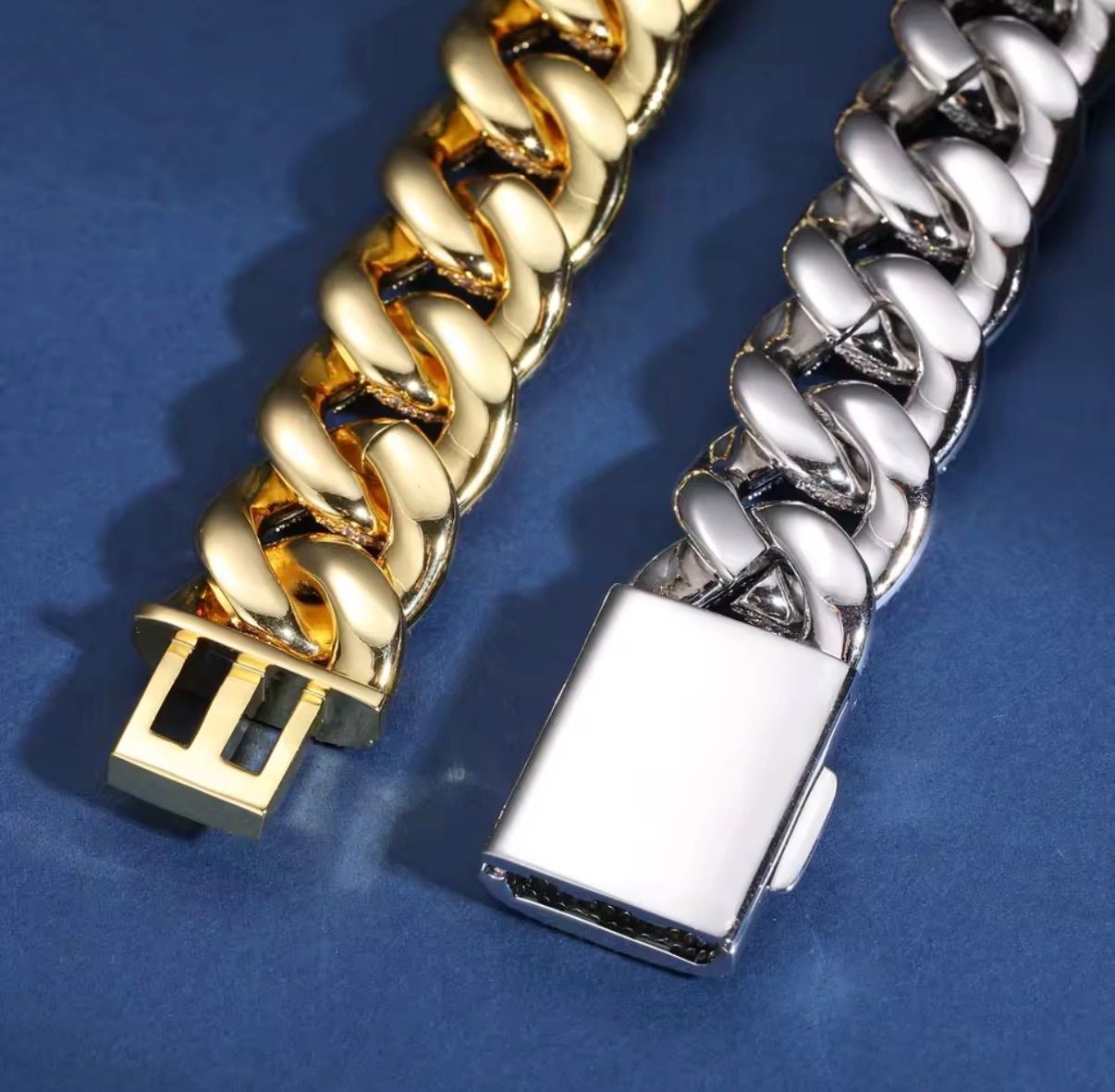 25mm極太モデル】モアサナイト×S925マイアミキューバンブレスレット