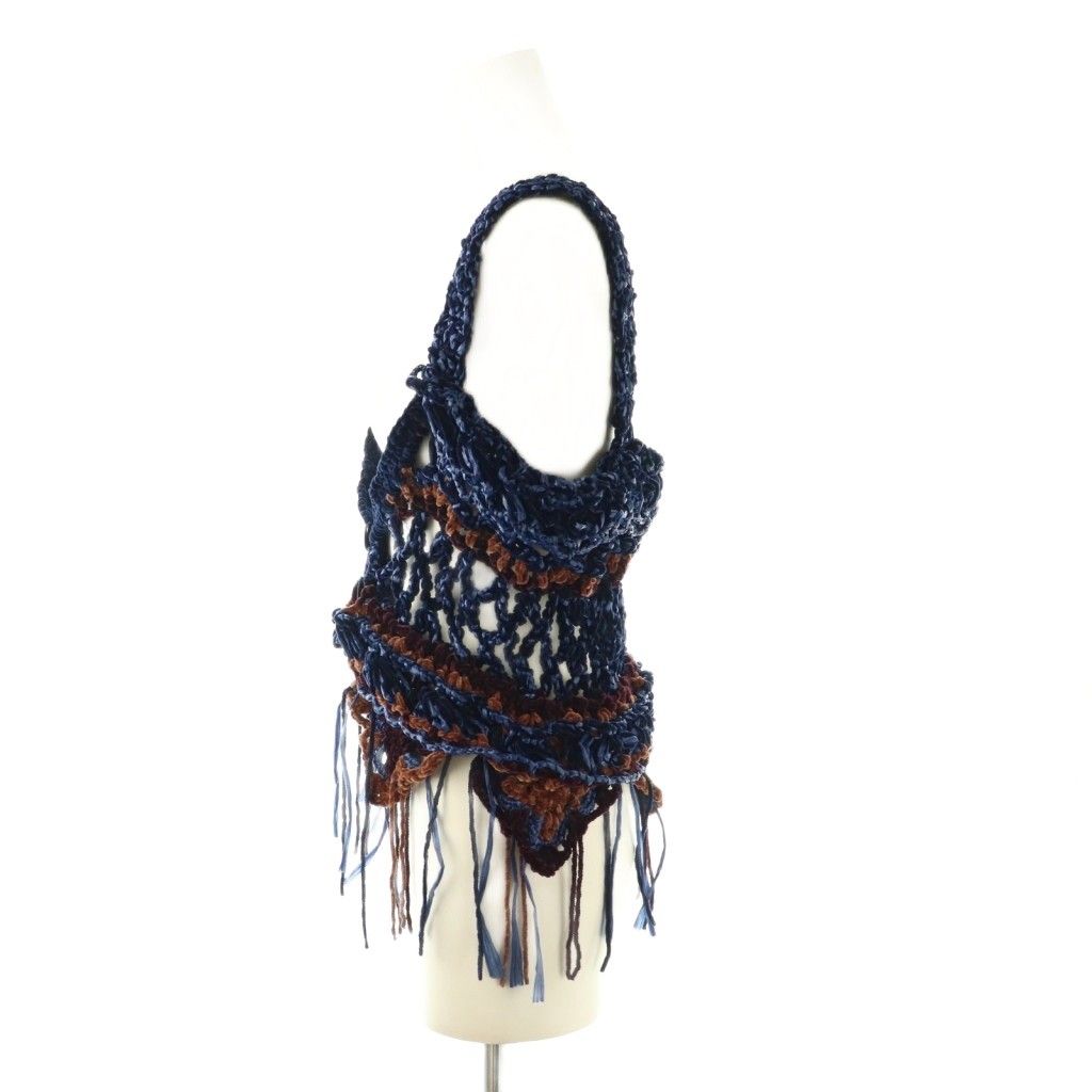 オダカ ODAKHA CITYSHOP別注 クロシェビスチェ F ネイビー ブラウン