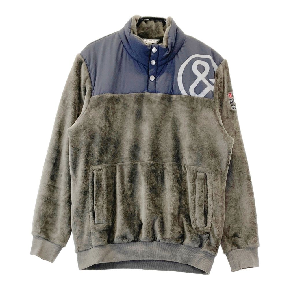 サイズ LL AND PER SE アンパスィ 中綿切替 長袖ブルゾン カーキ系 ゴルフウェア メンズ ストスト