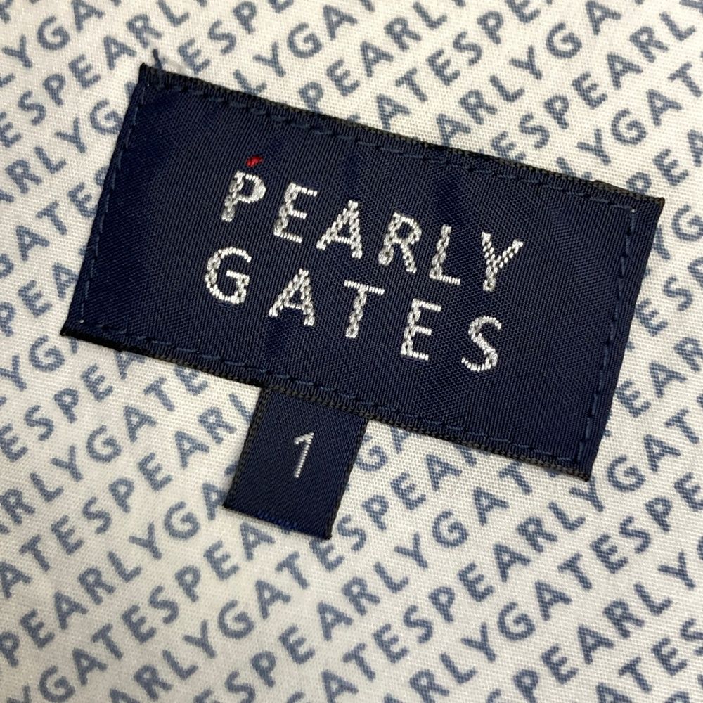 サイズ 1 PEARLY GATES パーリーゲイツ モデル プリーツ切替スカート ストライプ 総柄 ネイビー系 ゴルフウェア レディース ストスト スカート レディースウェア