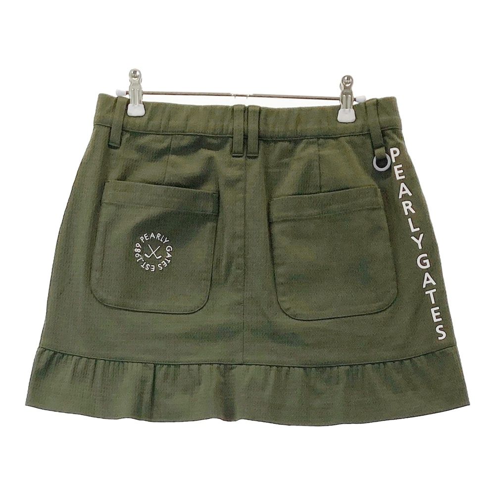 サイズ 1 PEARLY GATES パーリーゲイツ モデル スカート カーキ系 ゴルフウェア レディース ストスト