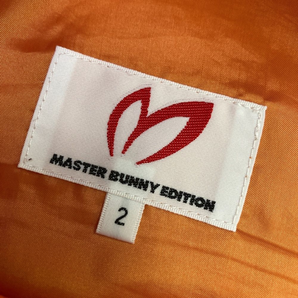  サイズ 2 MASTER BUNNY EDITION マスターバニーエディション モデル 裏地付 ストレッチ スカート オレンジ系 ゴルフウェア レディース ストスト スカート レディースウェア