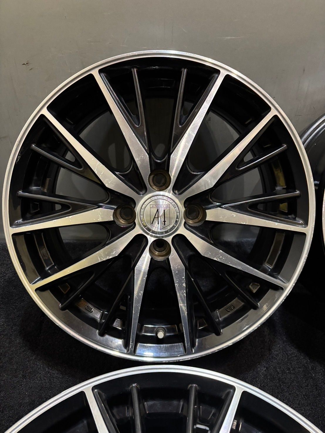 ANHELO 16インチ 6 J 43 100 4 H アルミホイール 4本 ライズ ロッキー プラポリ 1 K 729