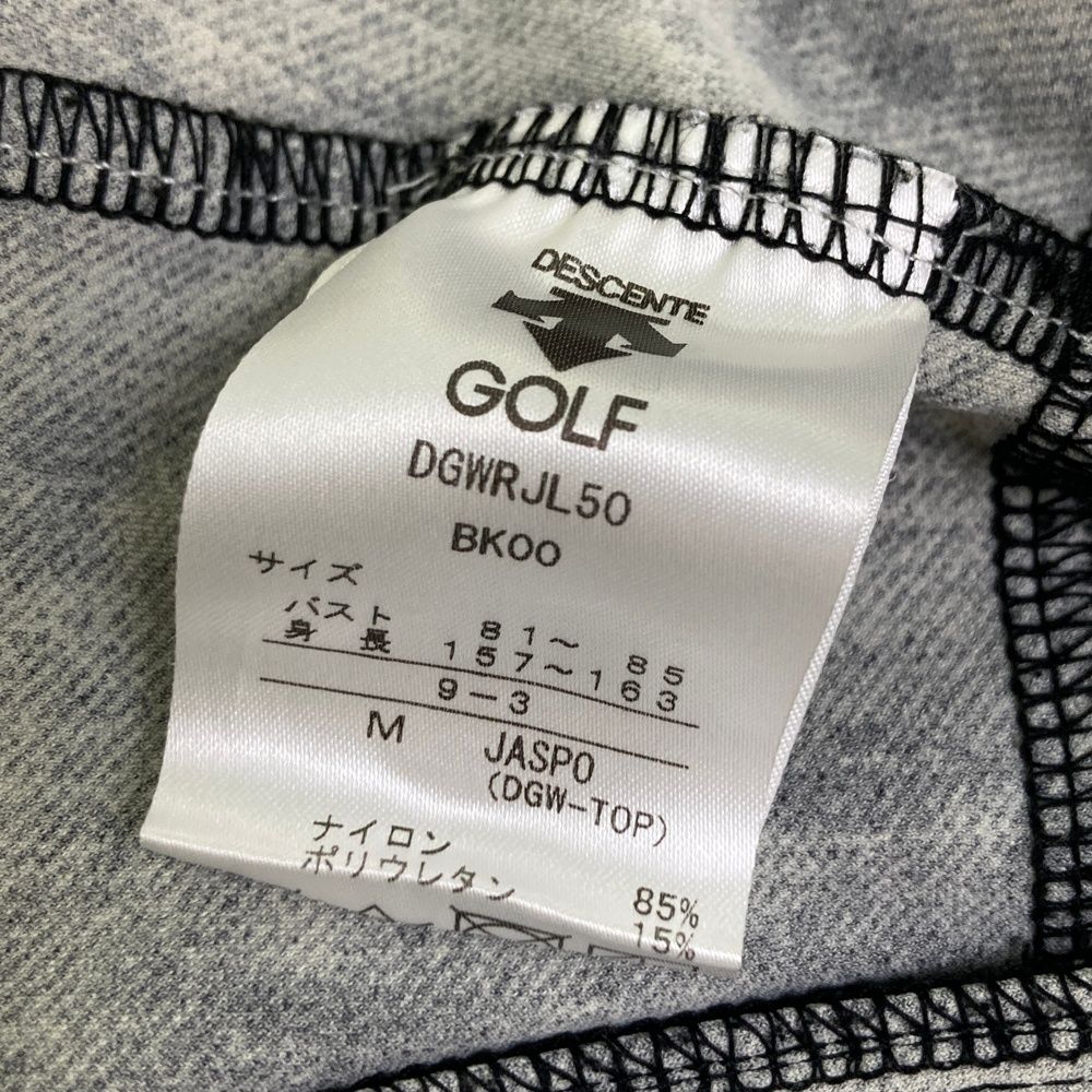 サイズ：M DESCENTE GOLF デサントゴルフ ; ジップジャケット ブラック