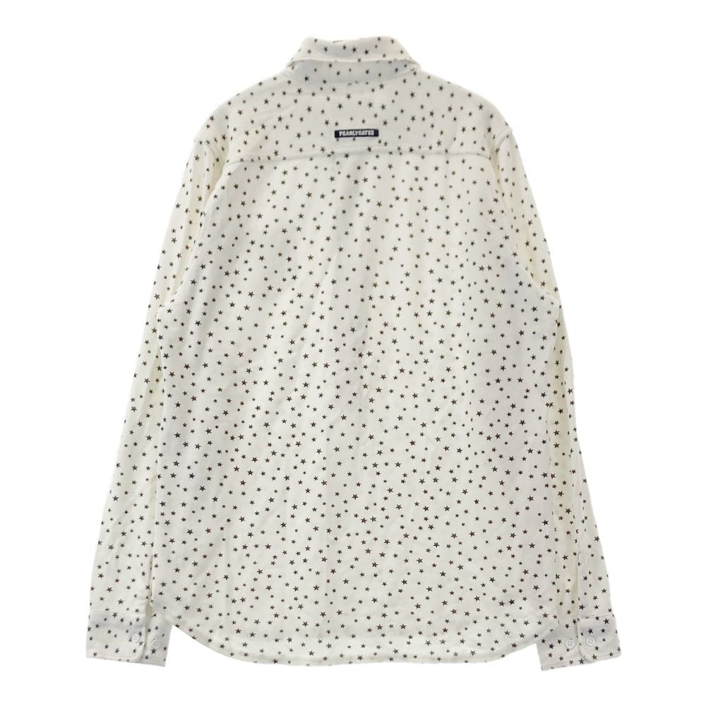 サイズ：2 PEARLY GATES パーリーゲイツ 長袖ポロシャツ 星柄 スター
