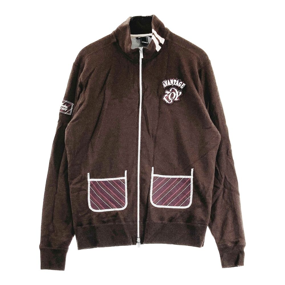 サイズ 3 ZOY ゾーイ 裏地付 ニットジャケット ブラウン系 240101564807 ゴルフウェア メンズ ストスト