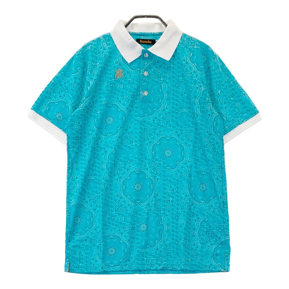 極美品 新品級 レザレクション ポロシャツ resurrection総柄 サイズ：M RESURRECTION レザレクション 2023年モデル 半袖ポロシャツ