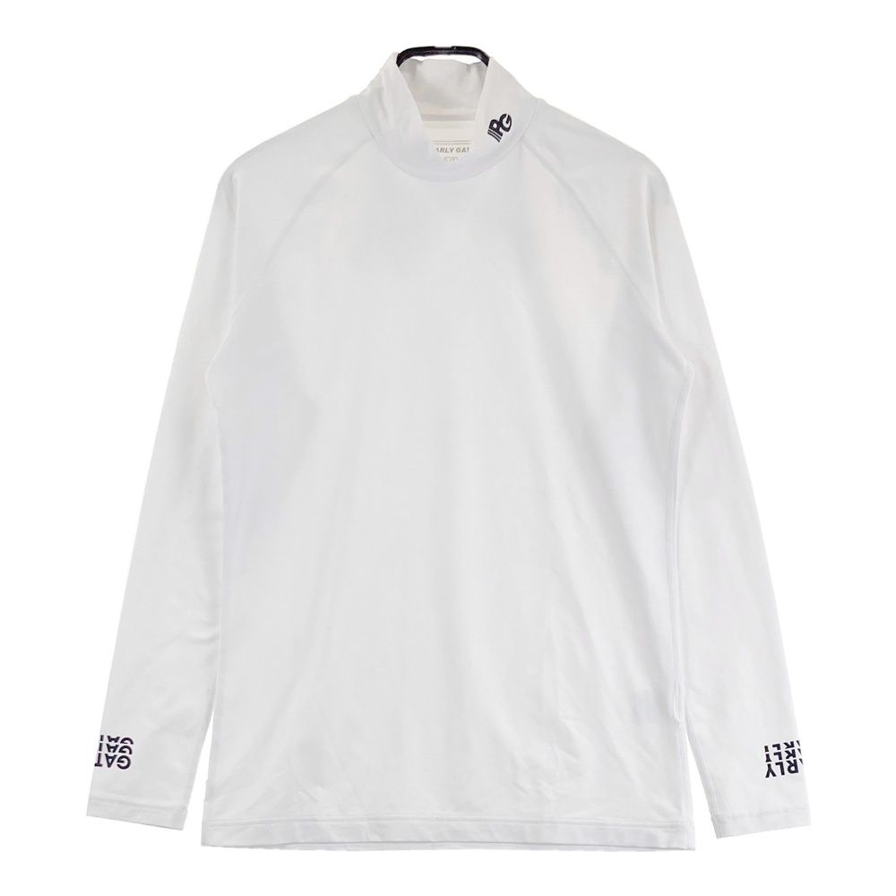 サイズ 5 PEARLY GATES パーリーゲイツ モックネック 長袖インナーTシャツ ホワイト系 240101565635 ゴルフウェア メンズ ストスト