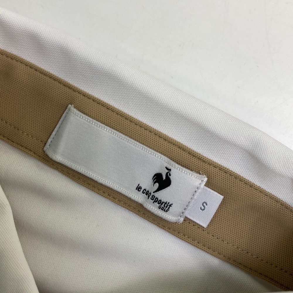  サイズ S LE COQ GOLF ルコックゴルフ モデル 半袖ポロシャツ ホワイト系 ゴルフウェア レディース ストスト シャツ レディースウェア