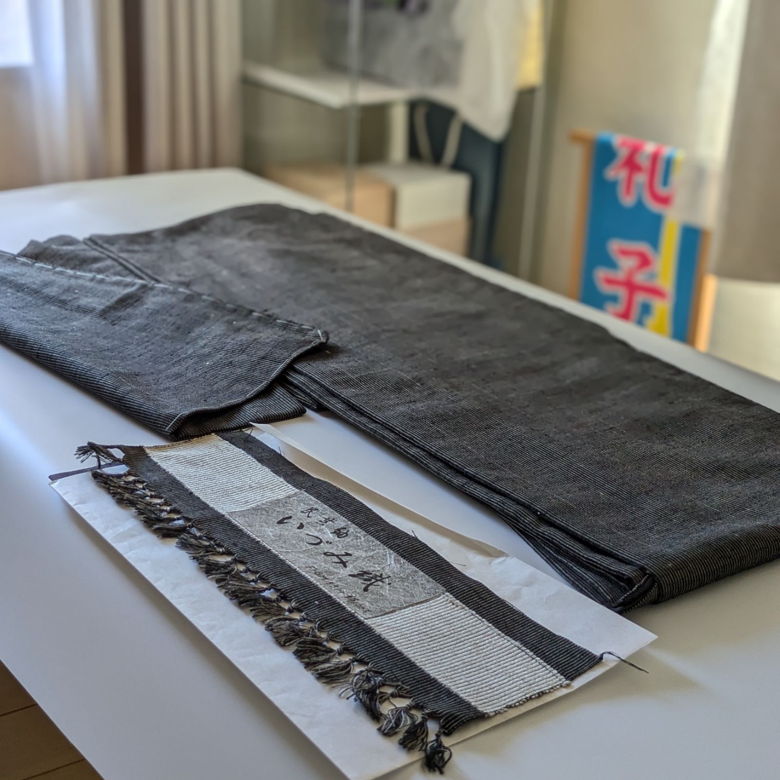 シュトラウス衣正絹桐生市織物いづみ織手織り