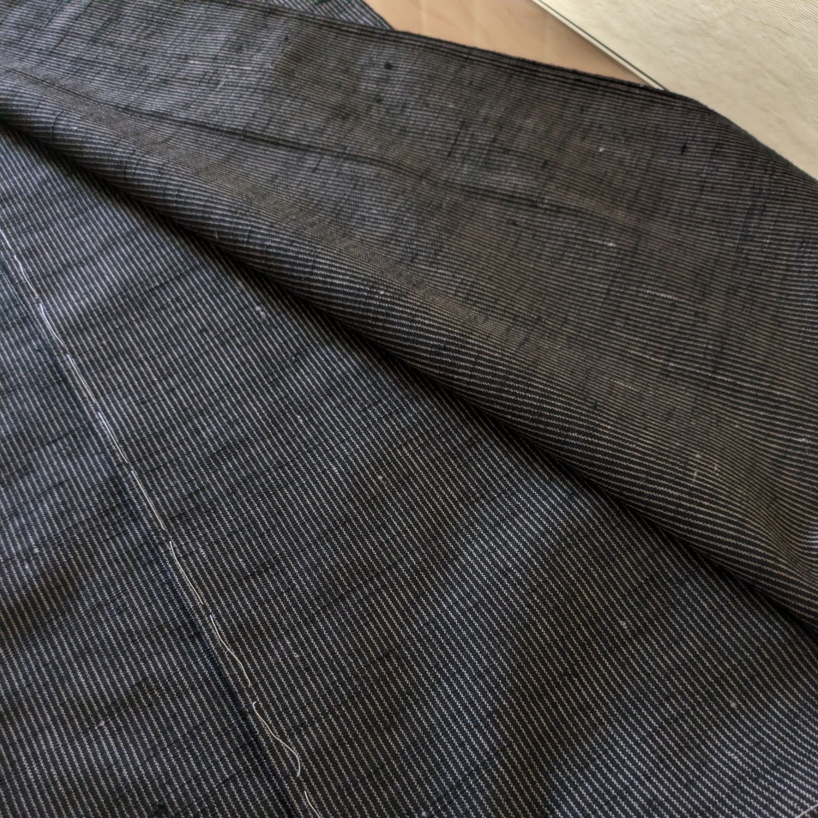 シュトラウス衣正絹桐生市織物いづみ織手織り