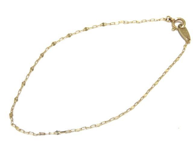 ete エテ K10YG ブレスレット レディース チェーン イエローゴールド ジュエリー 7K