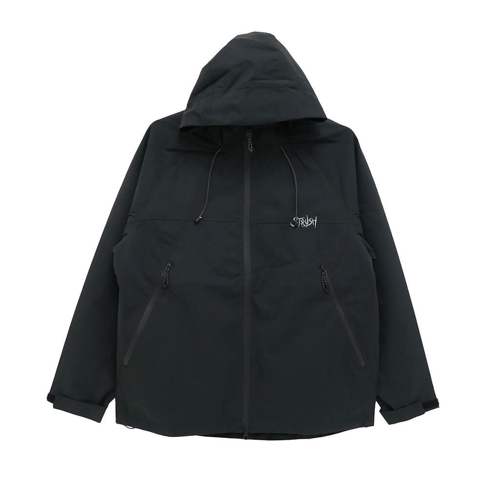 STRUSH JACKET ストラッシュ ジャケット SCRIPT SHELL BLACK スケートボード スケボー