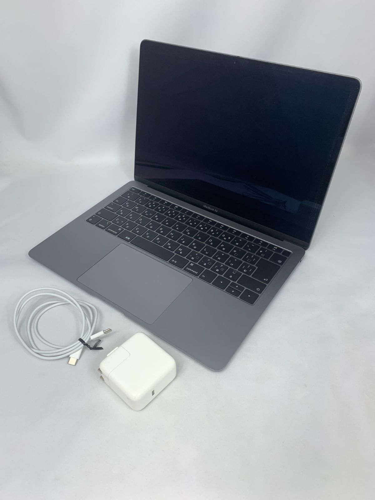 画面キズ有 Apple MacBook Air 2019年 13.3インチ スペースグレイ MVFJ2J A 10日間保証
