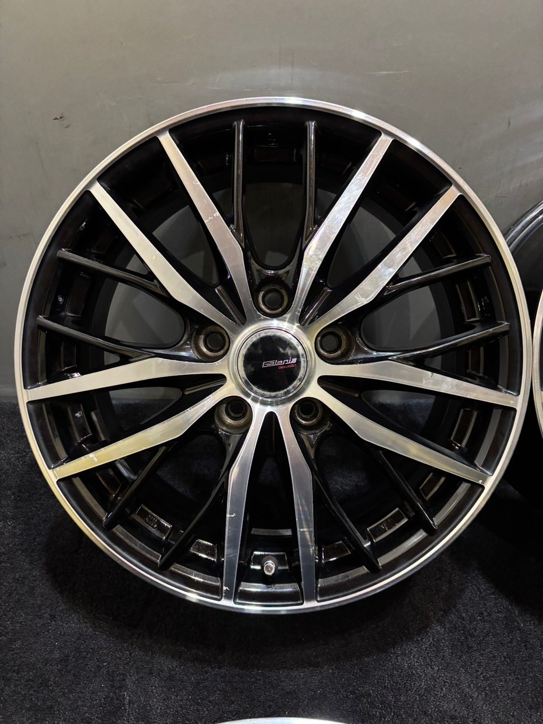 Galeria 16インチ 6 5 J 38 114 3 H アルミホイール 4本 アルファード ヴェルファイア ブラポリ 1 K 730