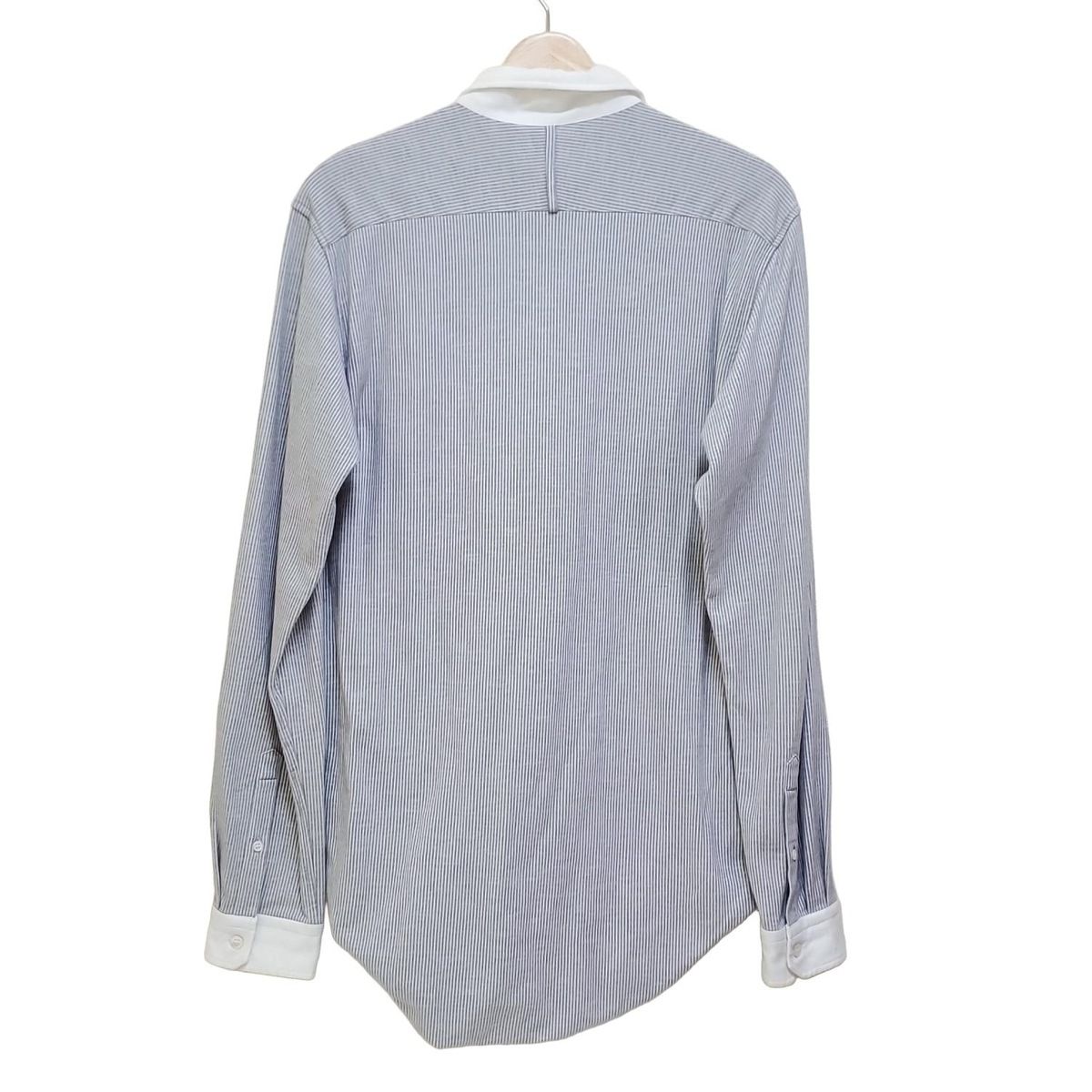 ミハラヤスヒロ 長袖シャツ サイズ50 メンズ - ライトグレー×白 ストライプ