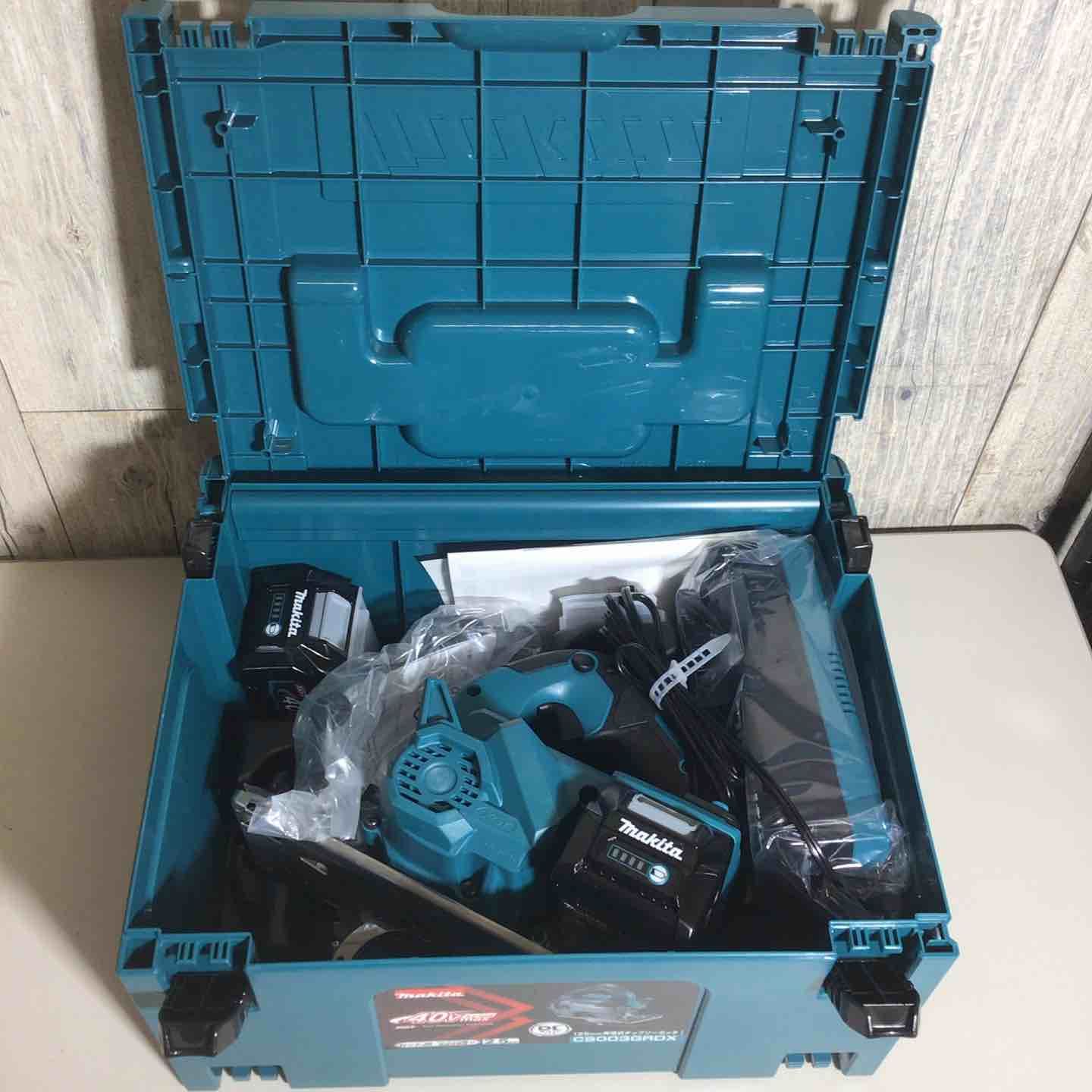 マキタ makita 125 mm コードレスチップソーカッター バッテリー-充電器付 フルセット 充電式 40 V