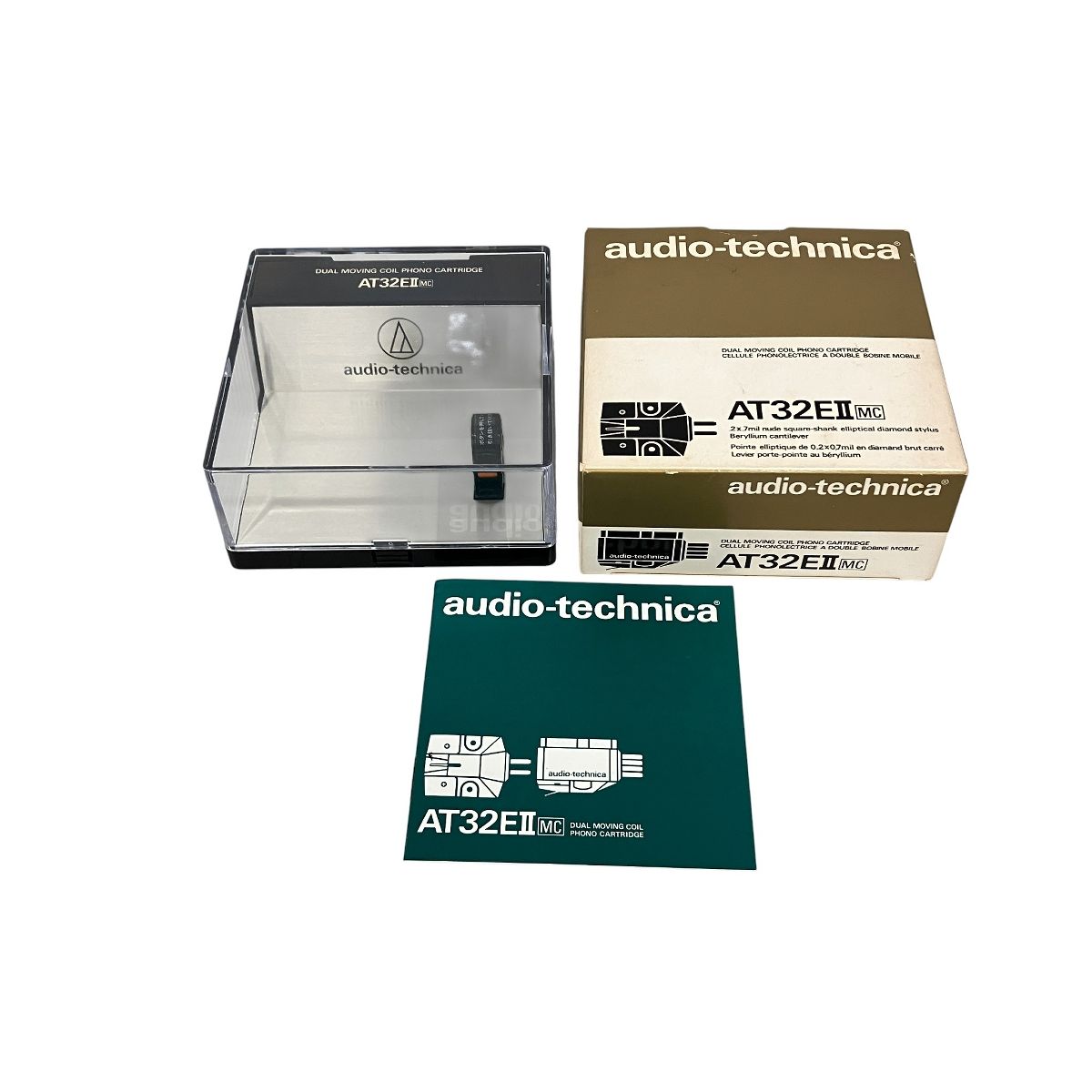 audio-technica AT32E II MC カートリッジ ヘッドシェル 音響機材 K10616698