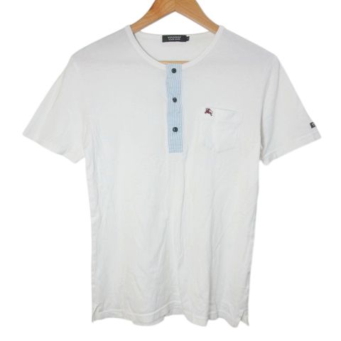 BLACK LABEL Burberry ホワイトストライプカットソー サイズ2 バーバリーブラックレーベル BURBERRY BLACK LABEL 半袖 カットソー