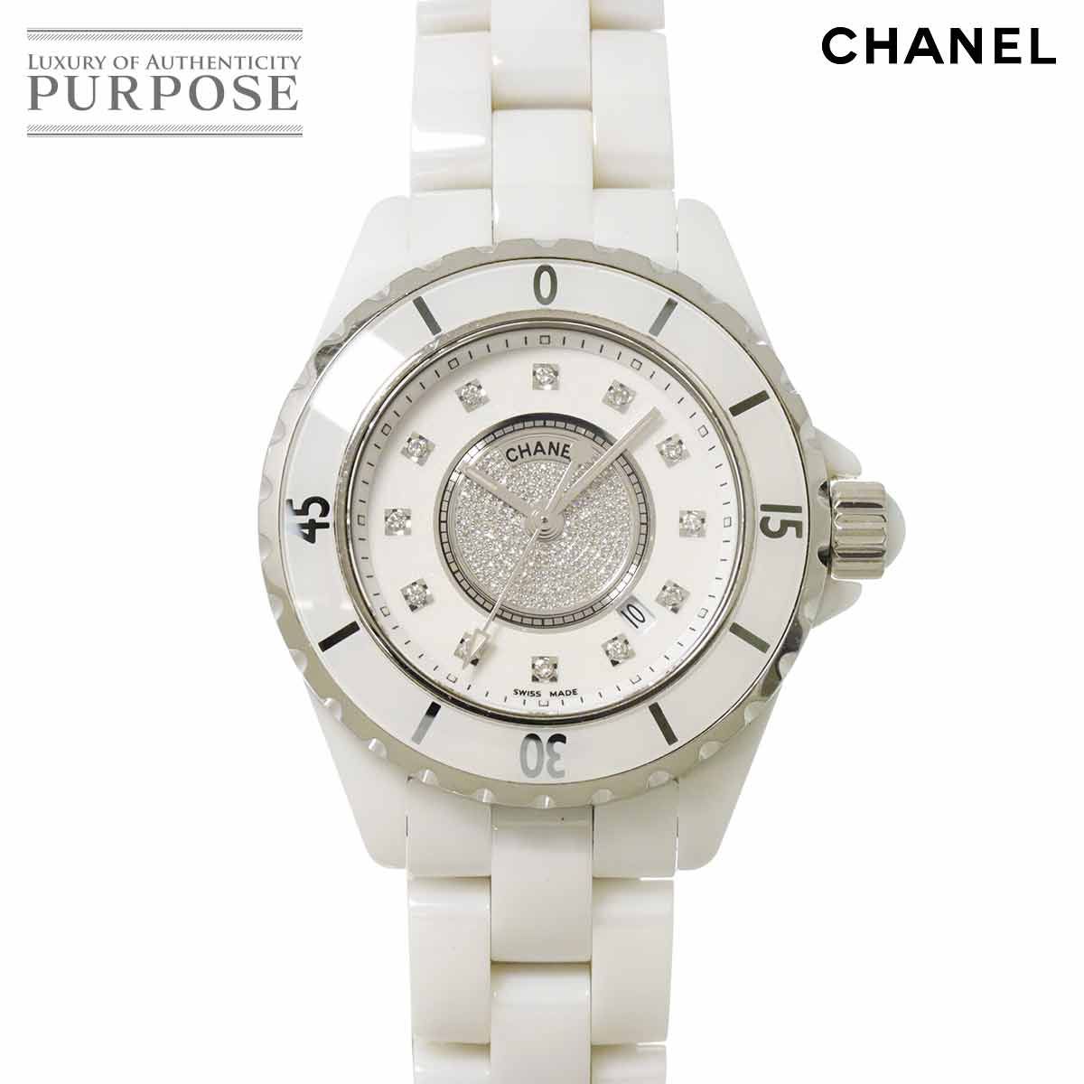 CHANEL J12 腕時計 33mm 白 ホワイト J12 Watch, 33 mm White Ceramic & Steel - H5704 | CHANEL